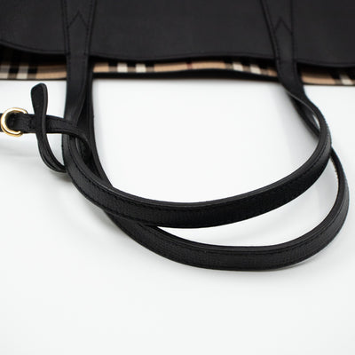 Medium Reversible Tote Haymarket Check & Black