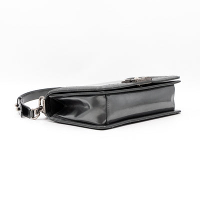 Boy Bag Old Medium Grey Patent Leather