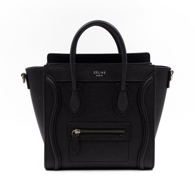 Nano Luggage Black Leather