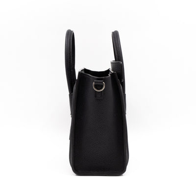 Nano Luggage Black Leather