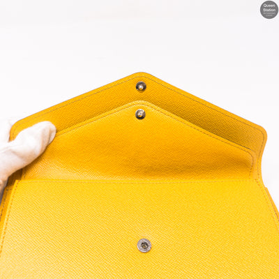 Long Marie-Lou Wallet Yellow Epi Leather