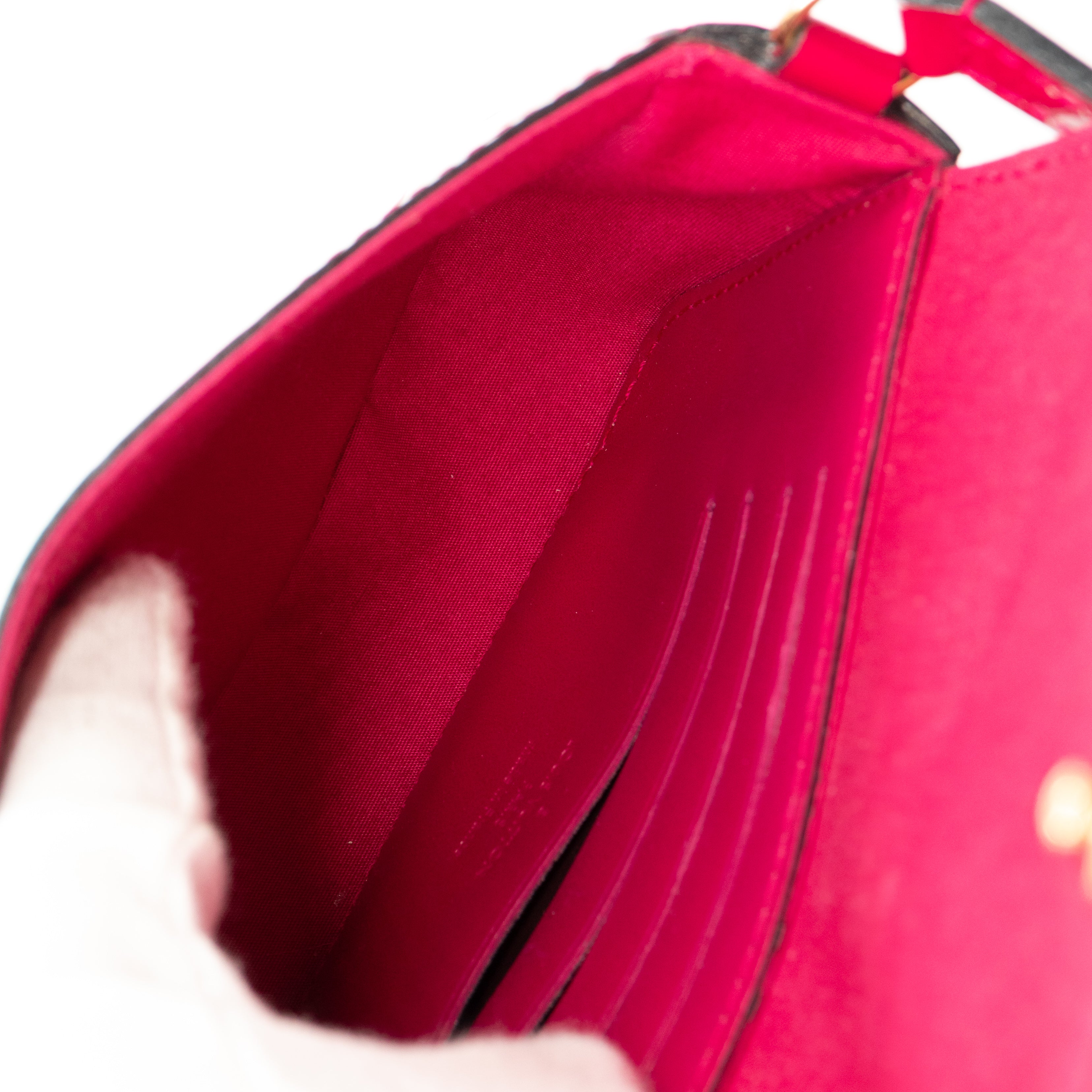 Mini Sac Lucie Crossbody Vernis Rose Indien
