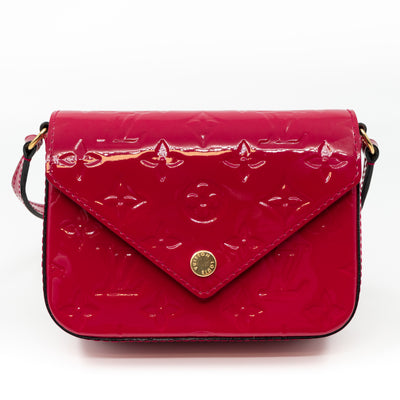 Mini Sac Lucie Crossbody Vernis Rose Indien