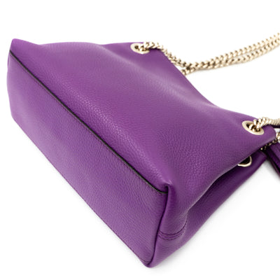 Mini Soho Chain Purple Leather