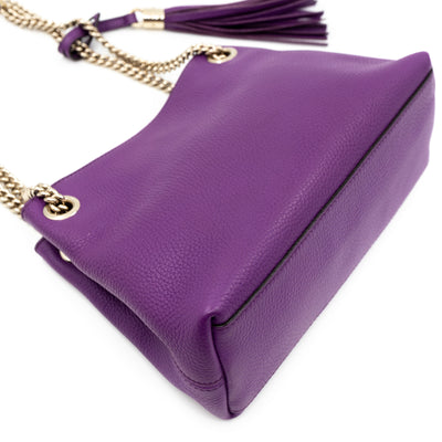 Mini Soho Chain Purple Leather